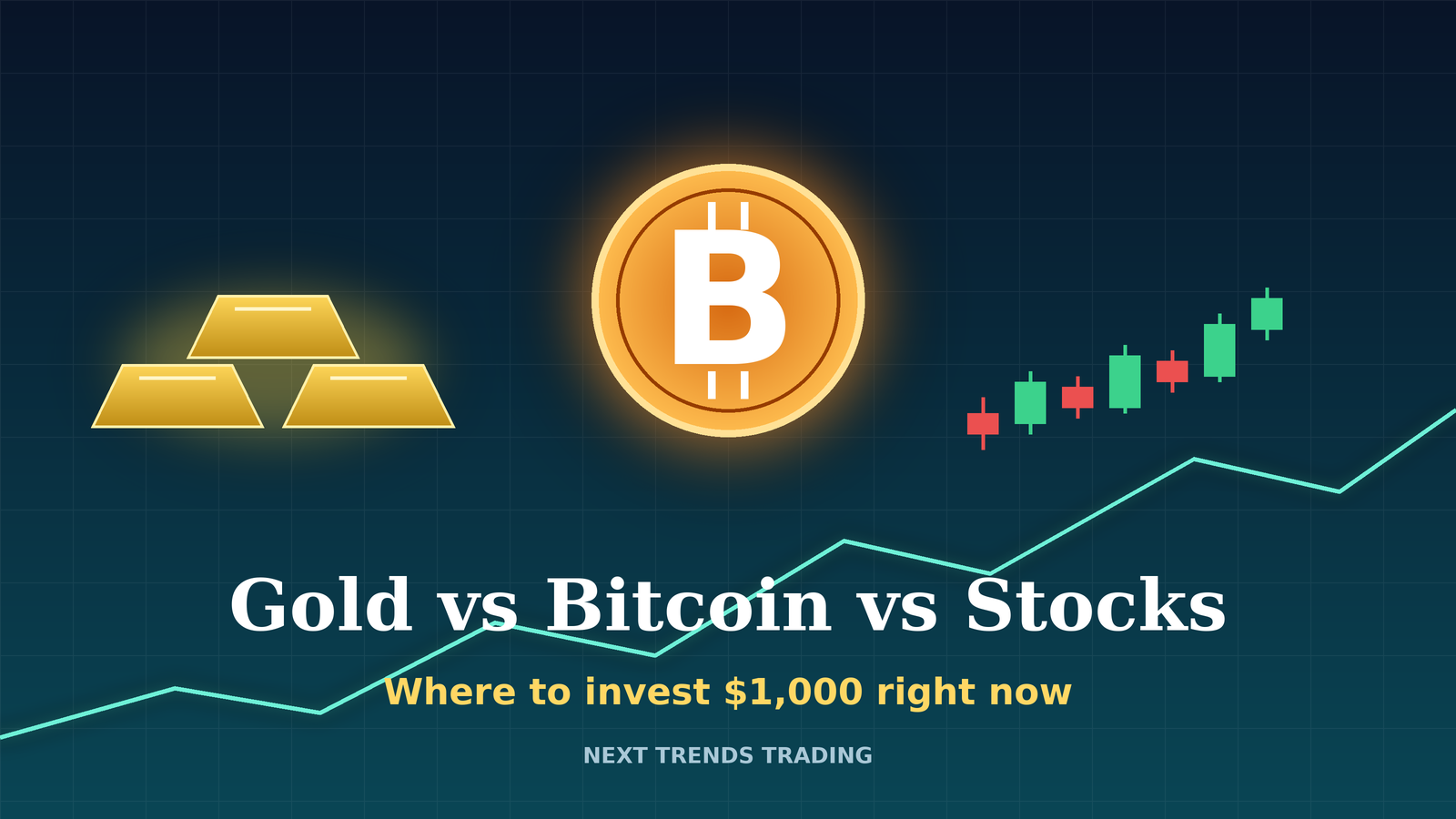 Gold, Bitcoin or Stocks: Where to Invest $1,000 Right Now